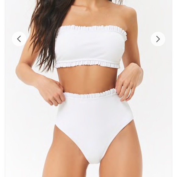 Forever 21 Other - Forever 21 High Waisted Ruffle Bikini Bottoms